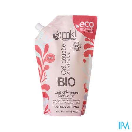 Mkl Douchegel Bio Ezelinnenmelk Navul.900ml