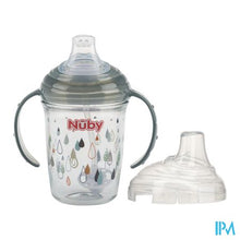 Afbeelding in Gallery-weergave laden, Nuby Antilekbeker Uit Tritan Met Print 240ml 6m+
