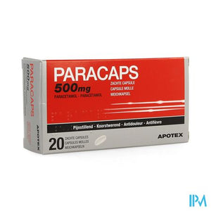 Paracaps 500mg Zachte Caps 20 X 500mg