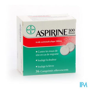 Aspirine 500mg Comp Eff 36