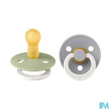 Charger l&#39;image dans la galerie, Bibs 2 Fopspeen Duo Glowindark Sage/cloud 2
