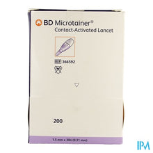 Load image into Gallery viewer, Bd Microtainer Contact Activated Lancet 200 366592
