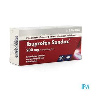 Ibuprofen Sandoz 200mg Filmomh Tabl 30