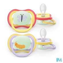 Load image into Gallery viewer, Philips Avent Fopspeen +0m Air Night Vlinder/rups2
