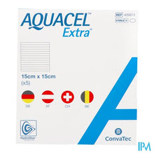 Load image into Gallery viewer, Aquacel Extra Verb Hydrofiber+versterk. 15x15cm 5
