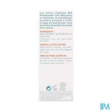 Afbeelding in Gallery-weergave laden, Puressentiel Plant. Olie Bio Macadamia 50ml
