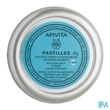 Charger l'image dans la galerie, Apivita Pastilles Keelpijn&amp;hoest Eucal.propol. 45g
