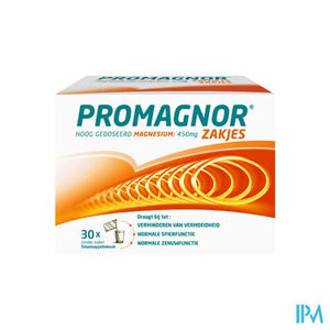 Promagnor: Hoog Gedoseerd Magnesium 450mg (30 zakjes)