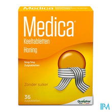 Charger l'image dans la galerie, Medica Keeltabletten Honing 36 zuigtabletten
