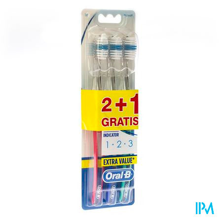 Oral B Tandenb 1-2-3 Indicator 35m (2+1)