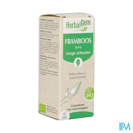 Herbalgem Frambozenstruik Bio Spray 15ml