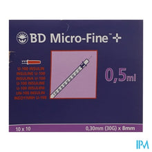 Afbeelding in Gallery-weergave laden, Embecta Microfine Ins.spuit0,5ml 30g 8mm100 324825
