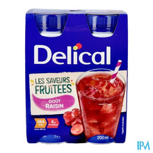 Afbeelding in Gallery-weergave laden, Delical Fruitdrink Druiven 4x200ml
