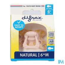 Charger l'image dans la galerie, Difrax Fopspeen Natural 6m+ Roze-print
