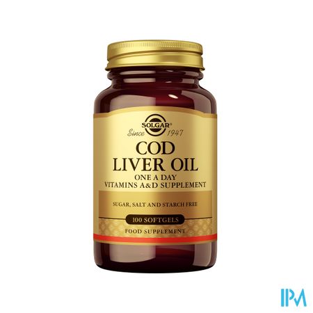 Solgar Cod Liver Oil (levertraan) Softgel 100