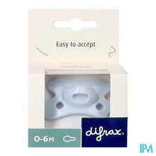 Charger l'image dans la galerie, Difrax Fopspeen Natural 0-6m Uni/pure Blauw/ice
