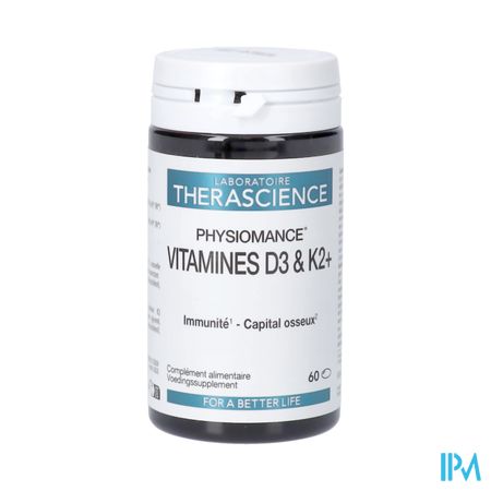 Vitamines D3 & K2+ Caps 60 Physiomance Phy433
