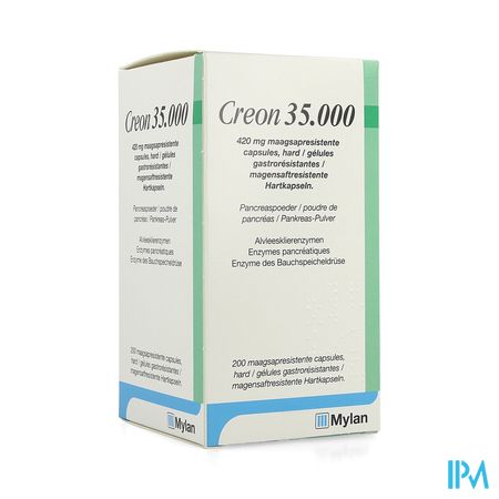 Creon 35000 420mg Maagsapresist Harde Caps200 Hdpe