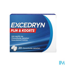 Load image into Gallery viewer, Excedryn Pijn&amp;koorts 500mg/65mg Filmomh Tabl 2x10
