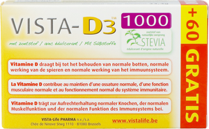 Vista D3 1000 Promo Smelttabl 120 + 60 Gratis