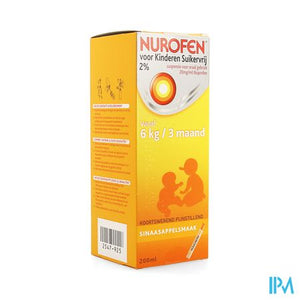 Nurofen Kind Sinaas Susp Suikervrij 200ml