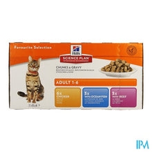 Afbeelding in Gallery-weergave laden, Hills Sc.plan Feline Adult Multip. Classic 12x85g
