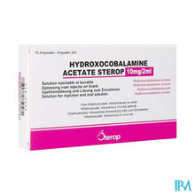 Afbeelding in Gallery-weergave laden, Hydroxocobal.acet. Sterop Opl Inj 10x10mg/2ml
