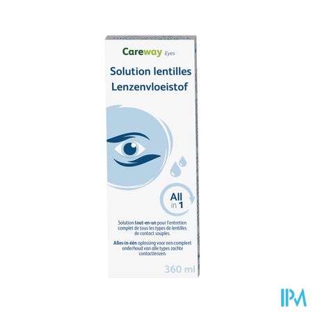 Careway Eyes All In 1 Lenzenvloeistof 360ml+houder