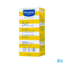 Afbeelding in Gallery-weergave laden, Mustela Zon Melk Heel Hoge Bescherm. Ip50+ 100ml
