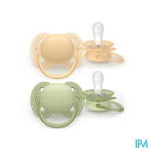 Afbeelding in Gallery-weergave laden, Philips Avent Fopspeen +6m Soft Perzik/olive 2
