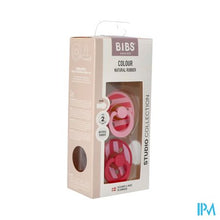 Afbeelding in Gallery-weergave laden, Bibs 2 Fopspeen Studio Duo Block Baby Pink
