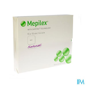 Mepilex Schuimverb Sil Abs Ster 15x15cm 5 294300