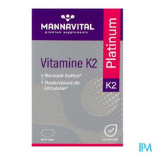 Charger l'image dans la galerie, Mannavital Vitamine K2 Platinum V-caps 60
