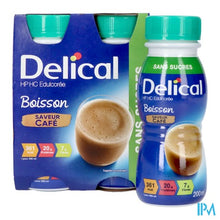 Afbeelding in Gallery-weergave laden, Delical Melkdrank Z/suiker Koffie 4x200ml
