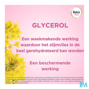 Balso Kids Hoestsiroop Z/suiker 125ml + Pipet Nf