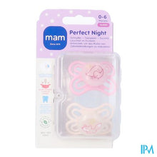 Charger l'image dans la galerie, Mam Perfect Night Fopspeen Silic. 0-6m Pink 2
