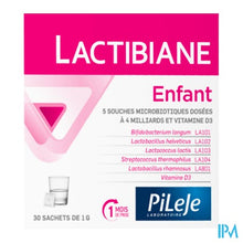 Afbeelding in Gallery-weergave laden, Lactibiane Kind 1g Zakje 30x1g
