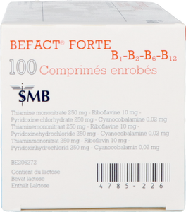 Befact Forte B1-b2-b6-b12 Omhulde Tabl 100 Ud