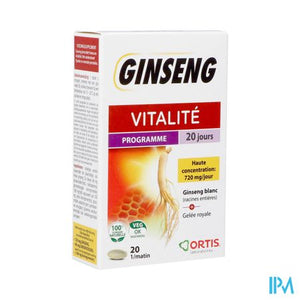 Ortis Vitalite Ginseng 20 Tabl 20