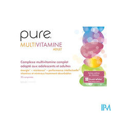 Charger l'image dans la galerie, Pure Multivitamine Adult Tabl 30
