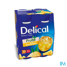 Afbeelding in Gallery-weergave laden, Delical Vruchtendrank Ananas 4x200ml
