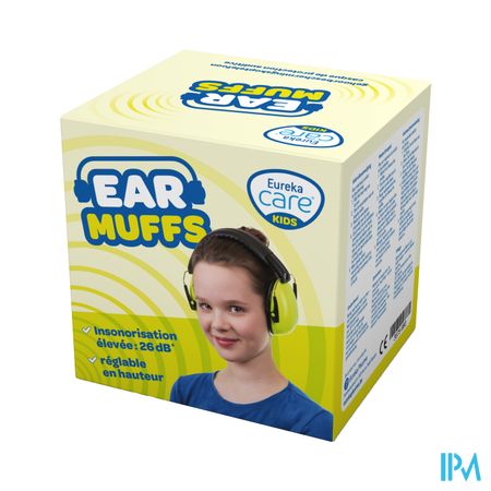 Eureka Care Gehoorbescherm. Koptelefoon 3-12j Fluo
