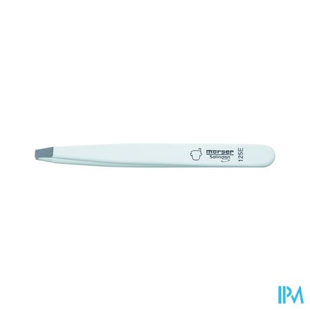 Morser Pincet Topinox, gebogen punten, wit N125E