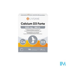 Afbeelding in Gallery-weergave laden, Livsane Calcium D3 Forte 1000 /880 Kauwtabl 90
