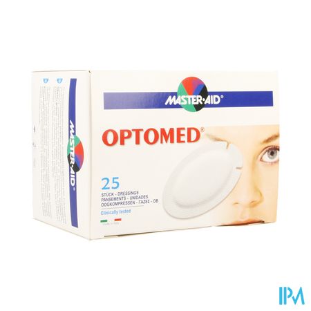 Optomed Oogkompres Adh Latexvrij 96x66mm 25 70119