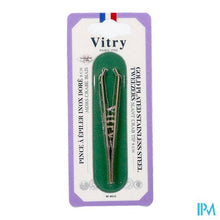 Afbeelding in Gallery-weergave laden, Epileerpincet Krab Schuin Inox Verguld

