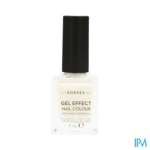 Korres Km Gel Effect Nail 02 Porcelain White 11ml