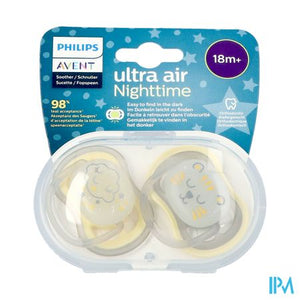 Philips Avent Fopspeen +18m Air Night Neutraal 2