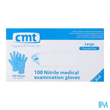Charger l'image dans la galerie, Cmt Handschoenen Nitril Blauw Z/poeder l 100
