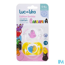 Load image into Gallery viewer, Luc&amp;lea Duo Fopspeen Ana 0-6m Barbapapa Ring 2
